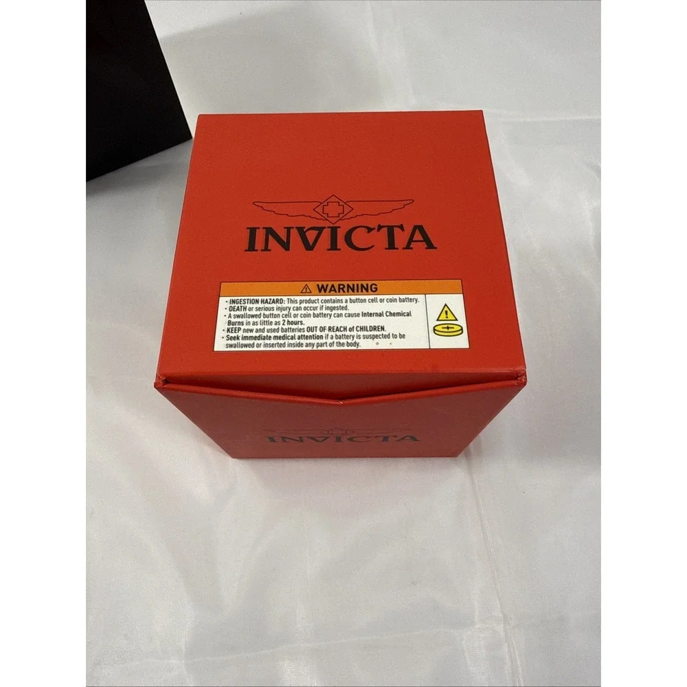 Invicta Celestial Watch Men Size 43mm‎ Stainless Steel Brown Leather Band